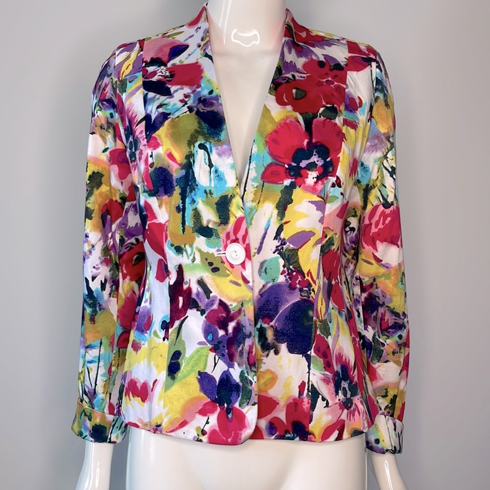 Bright Floral Blazer
